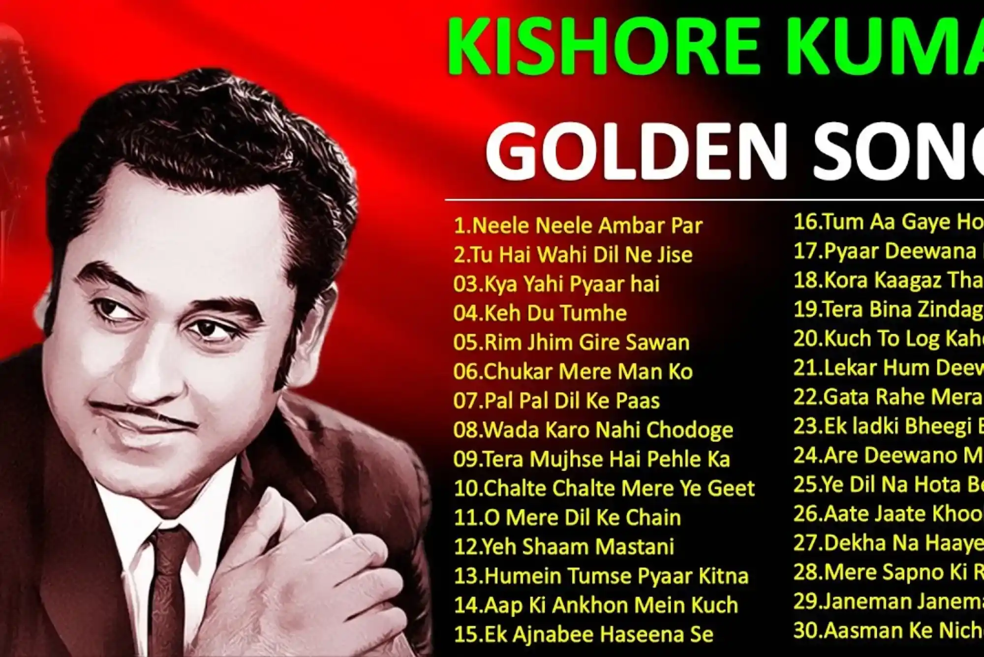 Kishore Kumar Songs List